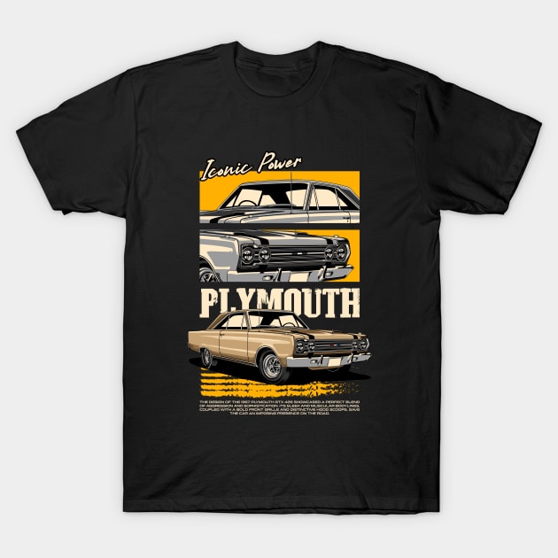 Plymouth GTX 426 Hemi Muscle Car T-Shirt by milatees